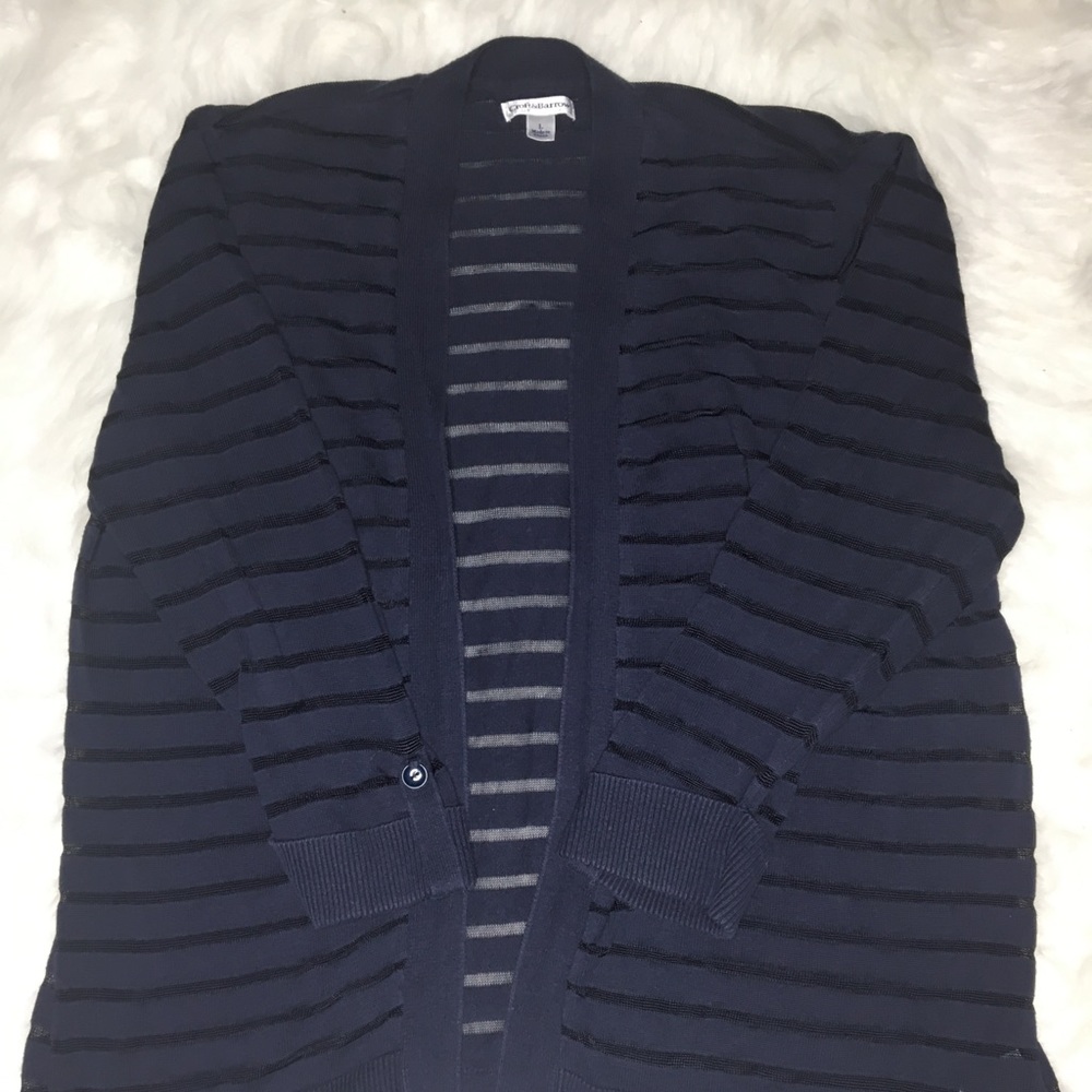 Croft and Borrow Dark blue Carnigan